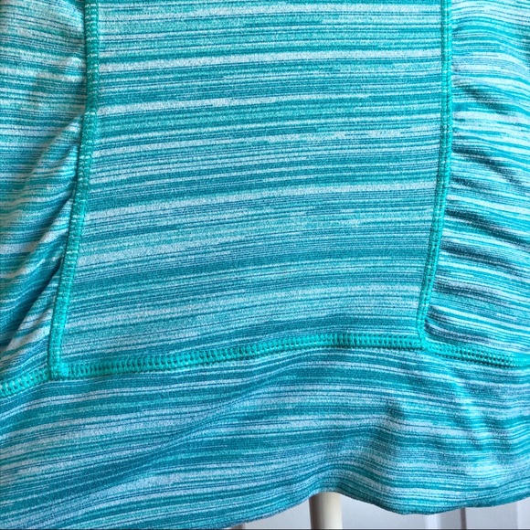 Zella Turquoise Blue Athletic Pullover Hoodie Top Large - Picture 6 of 13